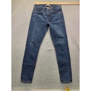 Loft Skinny Jeans Womens 6 28 Dark Wash Blue Denim Stretch Casual Pants